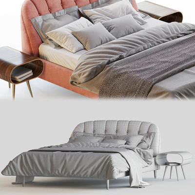 MARGOT BED, VELVET — Ver 3