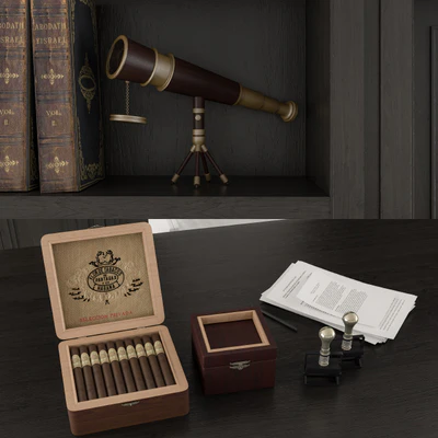 classic office furniture boss room — Ver 3
