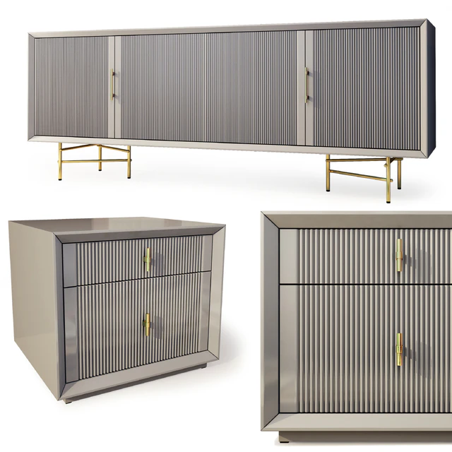 Комод  и тумба прикроватная Astoria. Nightstand, sideboard by Enza Home — Скачать