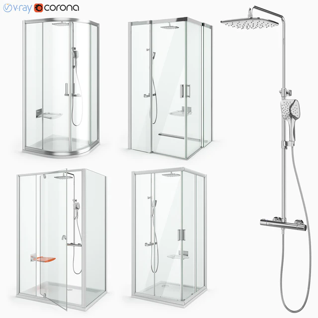 Set of shower cabins Ravak set 29 — Descargar