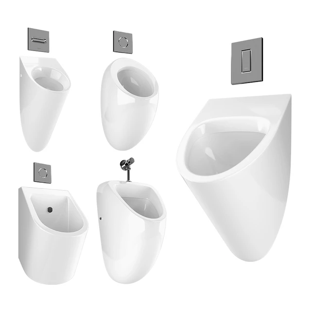 Urinal with flush buttons 2 set — Скачать