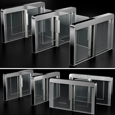 Сенсорные турникеты c раздвижными створками /  Sensor sliding gate turnstiles — Вид 1
