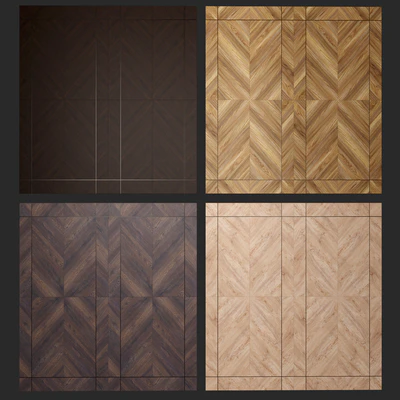 Acoustic decorative panels 4 types, set 114 — Ver 2