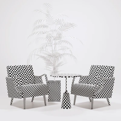 Horta Fauteuil Armchairs golden tree and table Arteriors — Ver 3