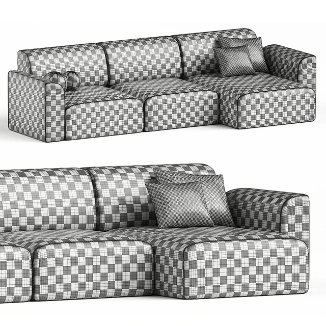 Corner sofa Bayvin-2 Soft Gray — Descargar