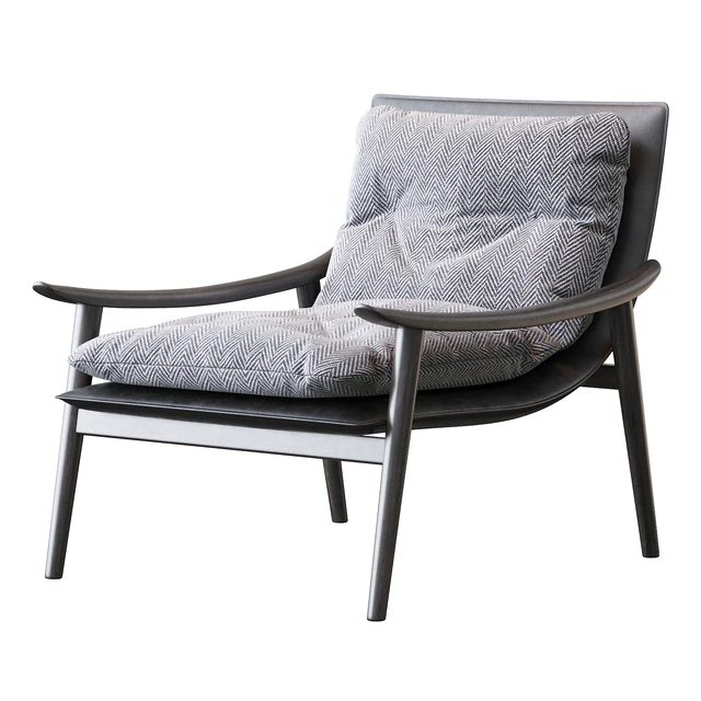 Minotti Fynn Saddle Hide  Armchair — Скачать