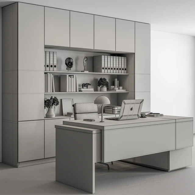 Boss Desk - Office Furniture 563 — Скачать