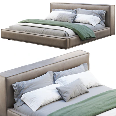 Queen Loft Leather Bed 2 — Вид 1