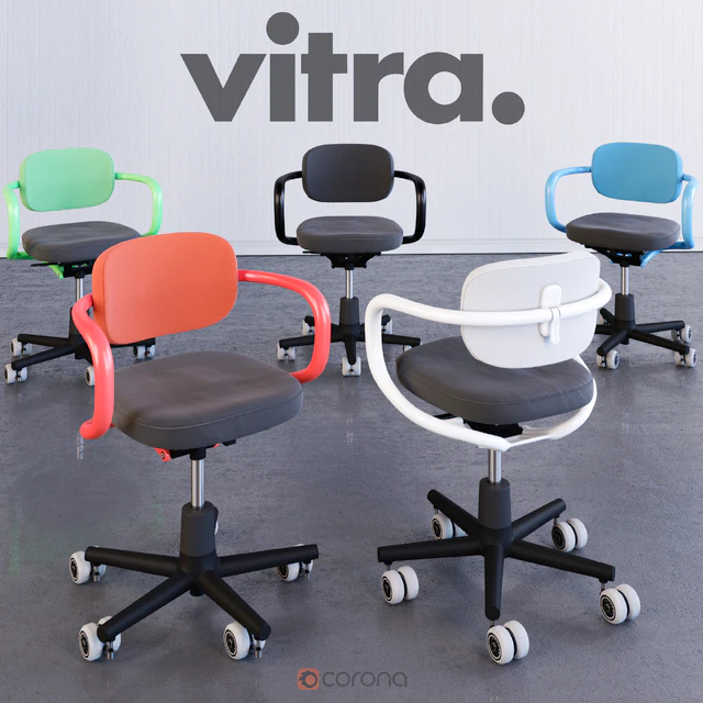 Vitra Allstar chair by Konstantin Grcic (HQ) corona vray — Descargar
