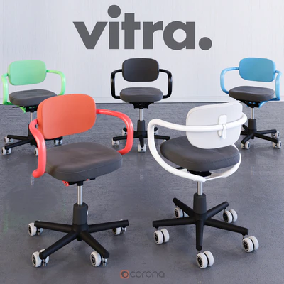 Vitra Allstar chair by Konstantin Grcic (HQ) corona vray — Ver 3