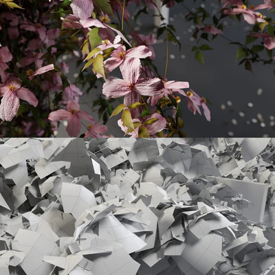 Pergola with flowers — Ver 3