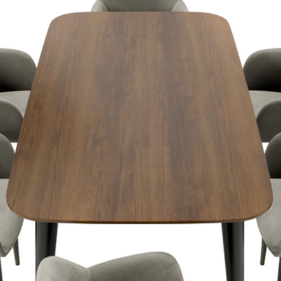 Cecilia dining chair and Sevilla table — Ver 5