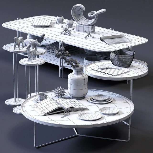 Cattelan Italia Coffee Tables Set 02 — Скачать