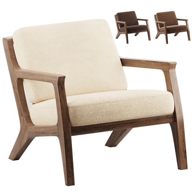 Mila Chair Mid century Modern Lounge Chair — Скачать