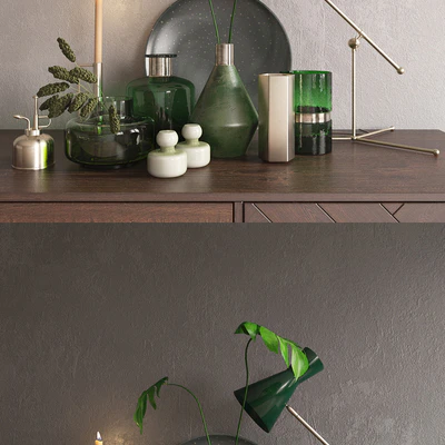 Decor set green / blue — Ver 3