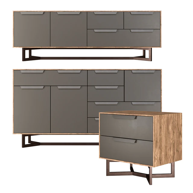 Hedberg nightstand, chest of drawers, TV stand — Descargar