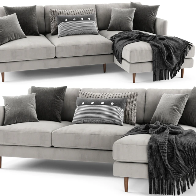 West Elm Haven Loft Chaise Longue — Скачать