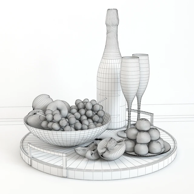 Champagne &amp; fruits — Descargar