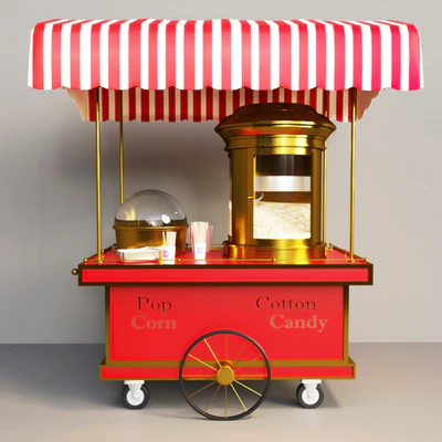 Popcorn Cart — View 3