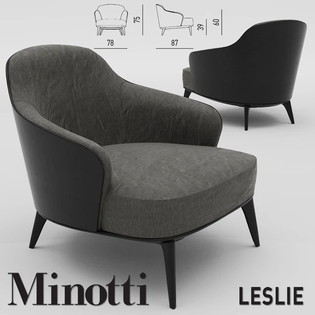 Minotti Leslie Armchair — Descargar