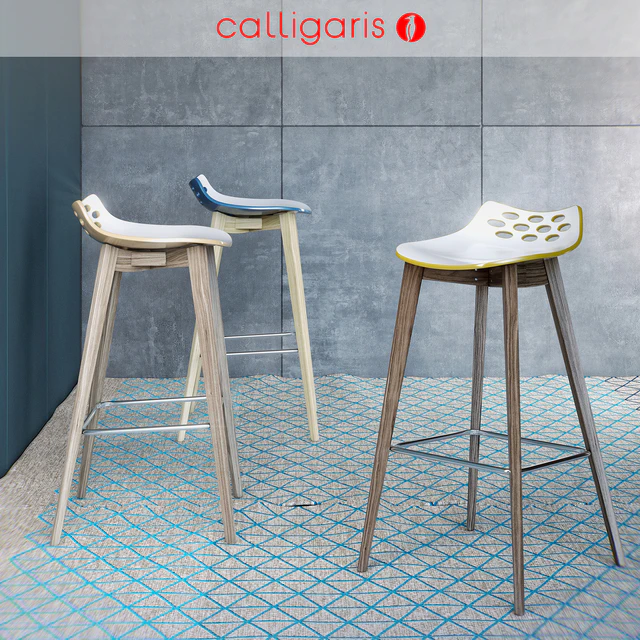Calligaris барный стул JAM W stool — Скачать