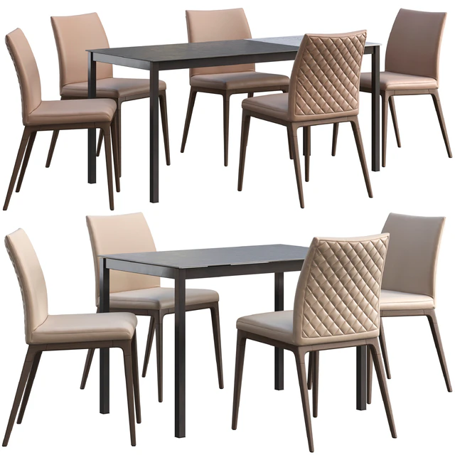 Dining table Connubia Snap + chair Romatti Soprano — Descargar