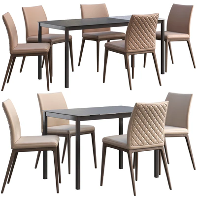 Dining table Connubia Snap + chair Romatti Soprano — Ver 1
