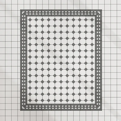 Petergof octagon Mettlach tile — Ver 7