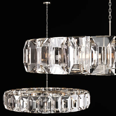 Restoration Hardware HARLOW CRYSTAL CHANDELIER 60 Nickel — Вид 1