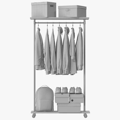 Industrial Clothes Rail Rack — Ver 3