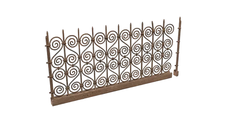 modular iron fence 002 — Descargar