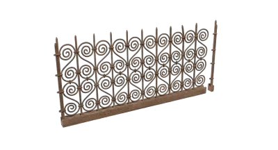 modular iron fence 002 — Descargar