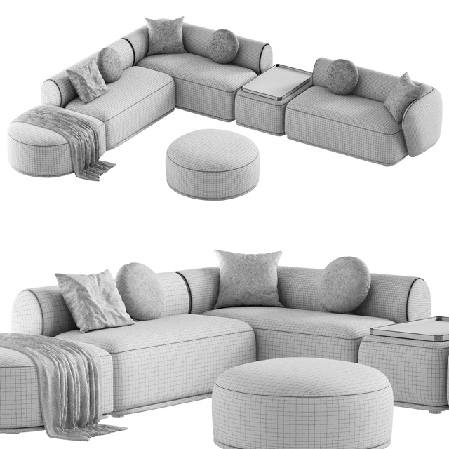 Meridiani Rene sofa set 2 — Descargar