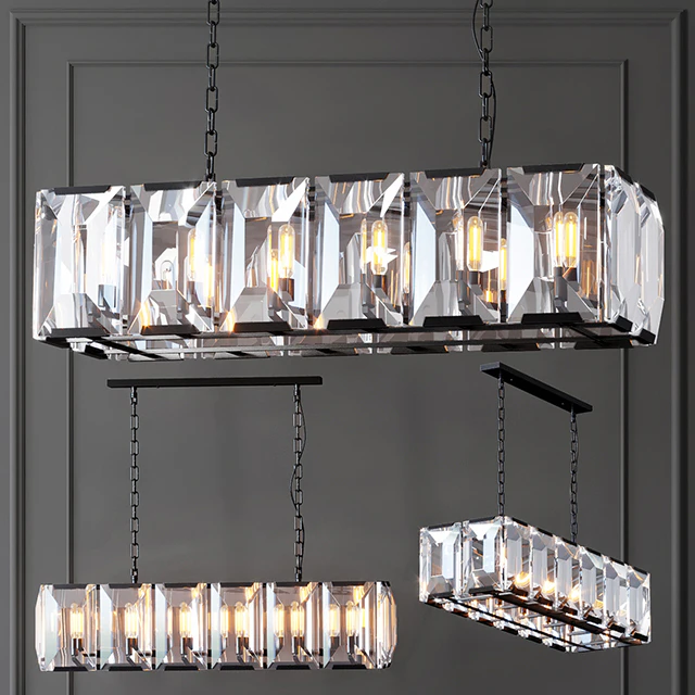 Chandelier RH Harlow Crystal Square Chandelier 10 — Descargar