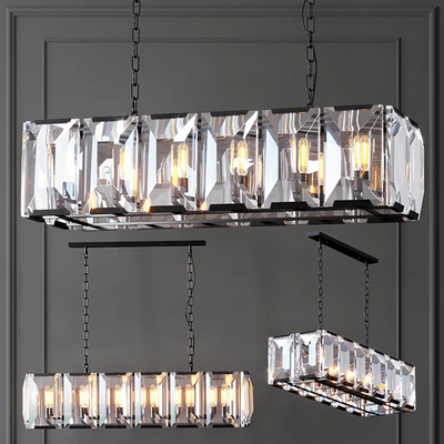 Chandelier RH Harlow Crystal Square Chandelier 10 — Ver 1
