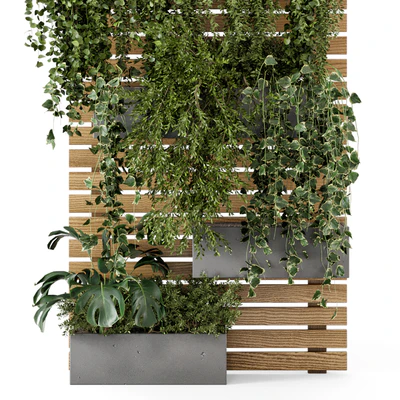Outdoor Plants Pallet vertical planter  Pots - Set 686 — Вид 5