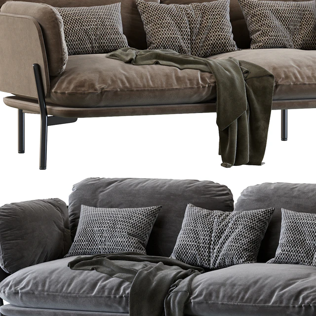 Cloud Two Seater LN2 desert stone by &TRADITION — Скачать