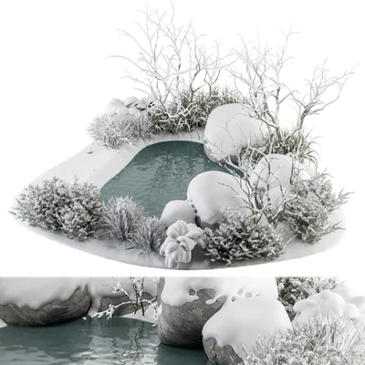 Landscape Furniture Snowy Lake - Set 48-C — Ver 6