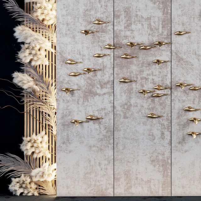 Decorative panel Birds Gold 5 — Descargar