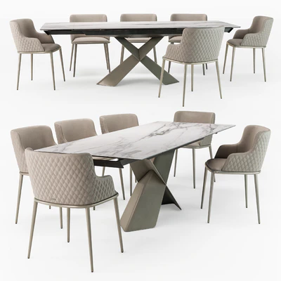 Tyron keramik drive table Magda ML armchair — Вид 5