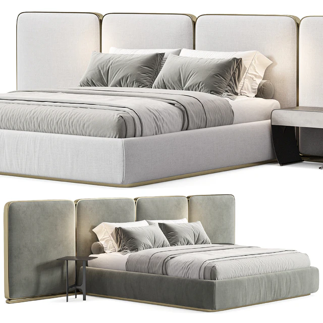 Gem Upholstered King Queen Bed 2 — Descargar