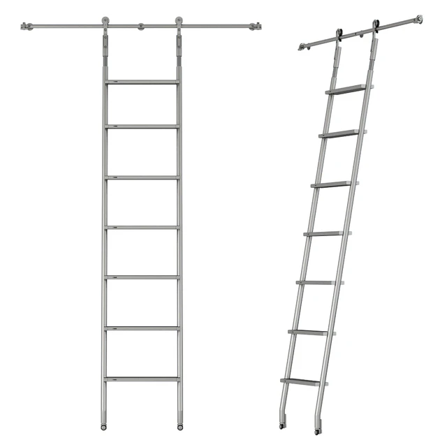 MWE SL.6002.KL Telescoping Rolling Ladder — Descargar