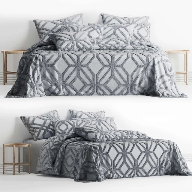 Adairs Willow Silver Coverlet — Скачать