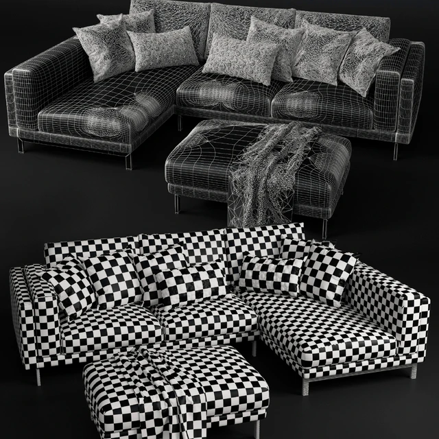 Sofas and ottoman IKEA NOCKEBY — Descargar