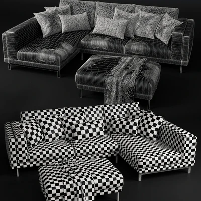 Sofas and ottoman IKEA NOCKEBY — Ver 3