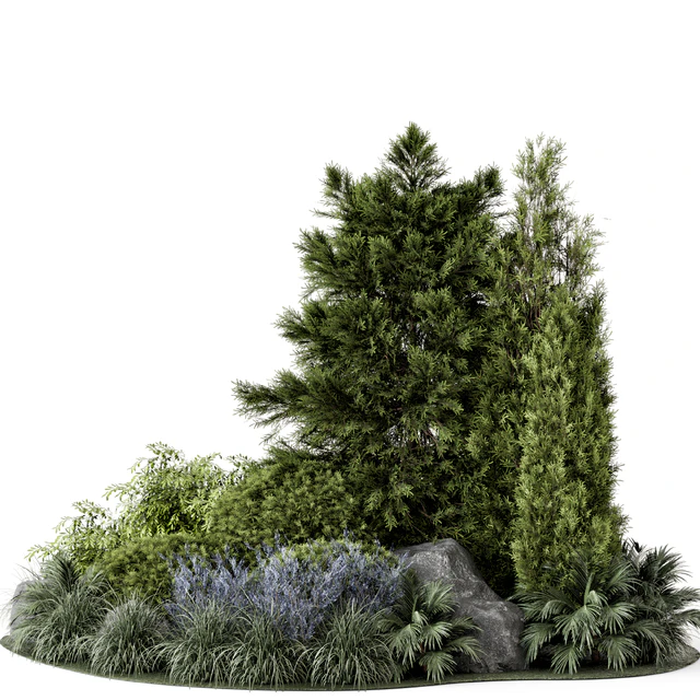 Outdoor Garden Set Bush and Tree - Garden Set 946 — Descargar