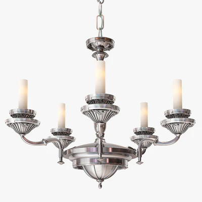 Remains Lighting Silverplate Chandelier — Вид 1