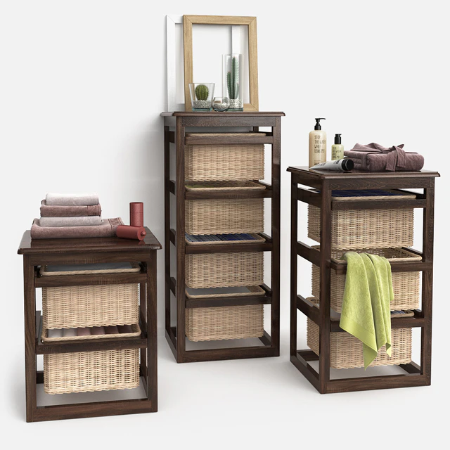 Мебель для ванной с корзинами model LAUNDRY wenge — Скачать