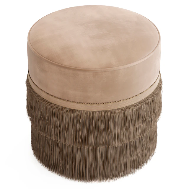 Globewest Kennedy Fringed Ottoman — Descargar