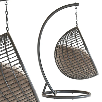 Hanging chair Cocoon De Luxe, black — Ver 7